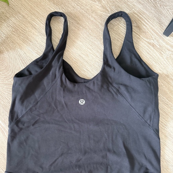 Lululemon Align Bodysuit 25” Black Size 4 One Piece Leggings Bodysuit - Picture 3 of 6